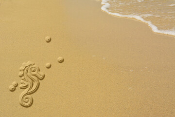 Sand sea horse