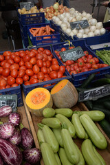 Gemüse auf einem Markt