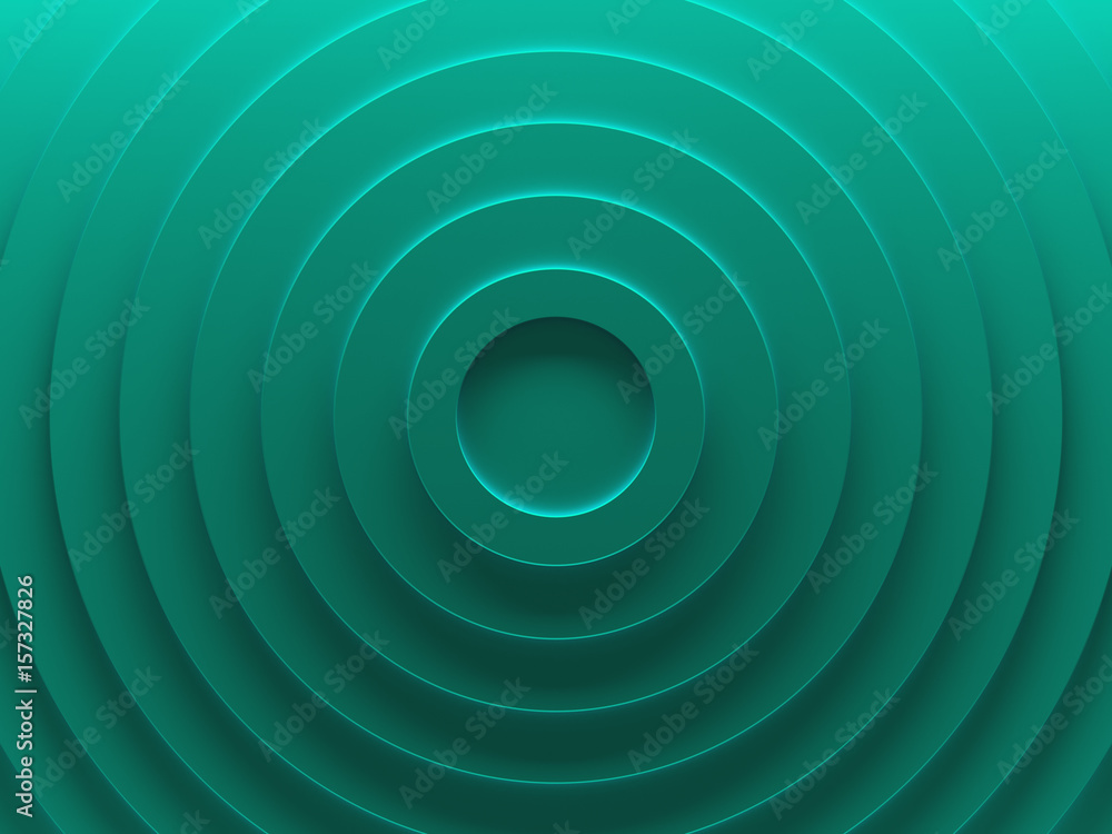 Poster green rings. abstract geometric background texture works good for text and website backgrounds, post