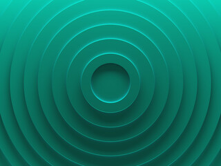 Green rings. Abstract geometric background texture works good for text and website backgrounds, poster and mobile application. 3D illustration.