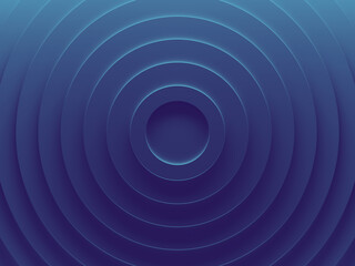 Fototapeta na wymiar Blue rings. Abstract geometric background texture works good for text and website backgrounds, poster and mobile application. 3D illustration.