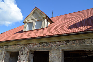 The renovation of a house.