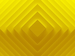 Yellow rhombuses abstract image works good for text backgrounds, website backgrounds, print or app. 3D illustration.