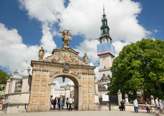 Obraz premium Częstochowa - Klasztor na Jasnej Górze.