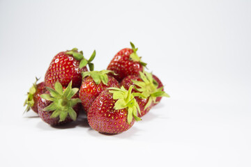 Perfectly retouched strawberry isolated on white background with clipping path. One of the best isolated strawberries you have seen. Strawberry isolated, strawberries.