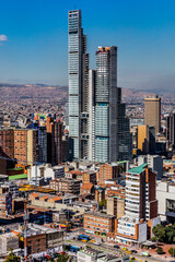 Fototapeta na wymiar Bogota Skyline cityscape in Bogota capital city of Colombia South America