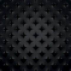 Abstract black geometrical background. 3D render