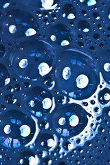 Close Up of Bubbles Made from Paint