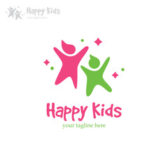 Happy kids logo - 157330607