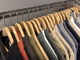 Mens Fashion Rack of Clothes