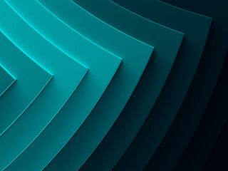 Corners abstract background picture. 3D illustration. This image works good for text and website background, print and mobile application. - obrazy, fototapety, plakaty
