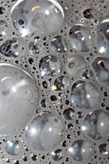 Close Up of Bubbles Made from Paint