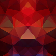 Polygonal red vector background. Can be used in cover design, book design, website background. Vector illustration