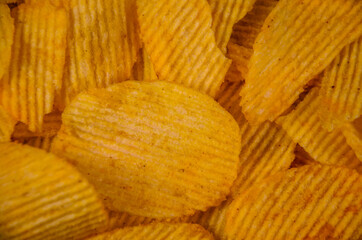 Background of the potato chips