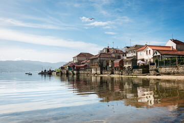 Fototapeta na wymiar Beautiful village of Combarro in Galicia, Spain