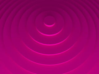 Pink circular abstract pattern for web template background, brochure cover or app. Material style. Geometric 3D illustration.