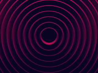 Circles pink abstract image works good for text and website backgrounds, print or app. 3D illustration.