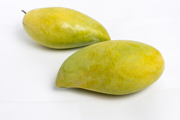 mango on white background.