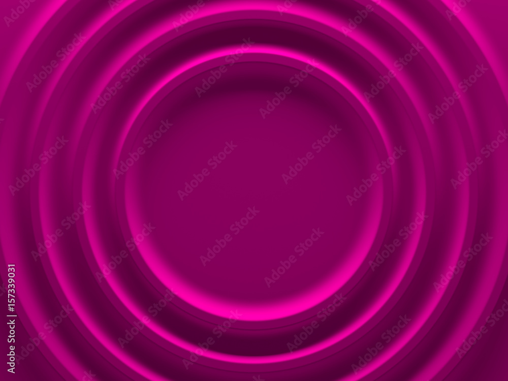 Poster pink radial geometric background for material modern design. 3d illustration. works for text and web