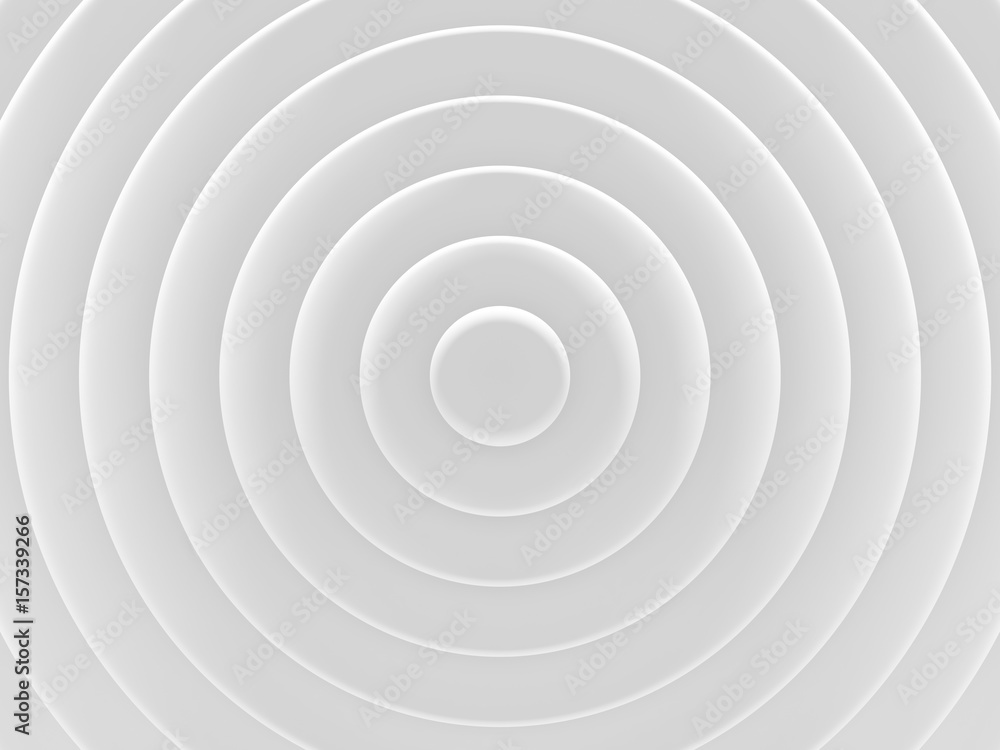 Poster white clean radial abstract background image. 3d illustration. works for text and website background