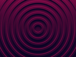 Vibrant pink rings. Abstract background. This pattern works for text backgrounds, web design, print or mobile application. 3D illustration.