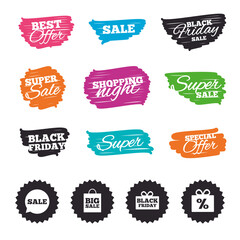 Sale speech bubble icon. Black friday symbol.