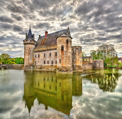Chateau de Sully-sur-Loire, on of the Loire Valley castles in France