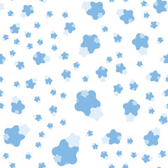 Seamless pattern, set elements on a white background. Flat vector illustration EPS 10