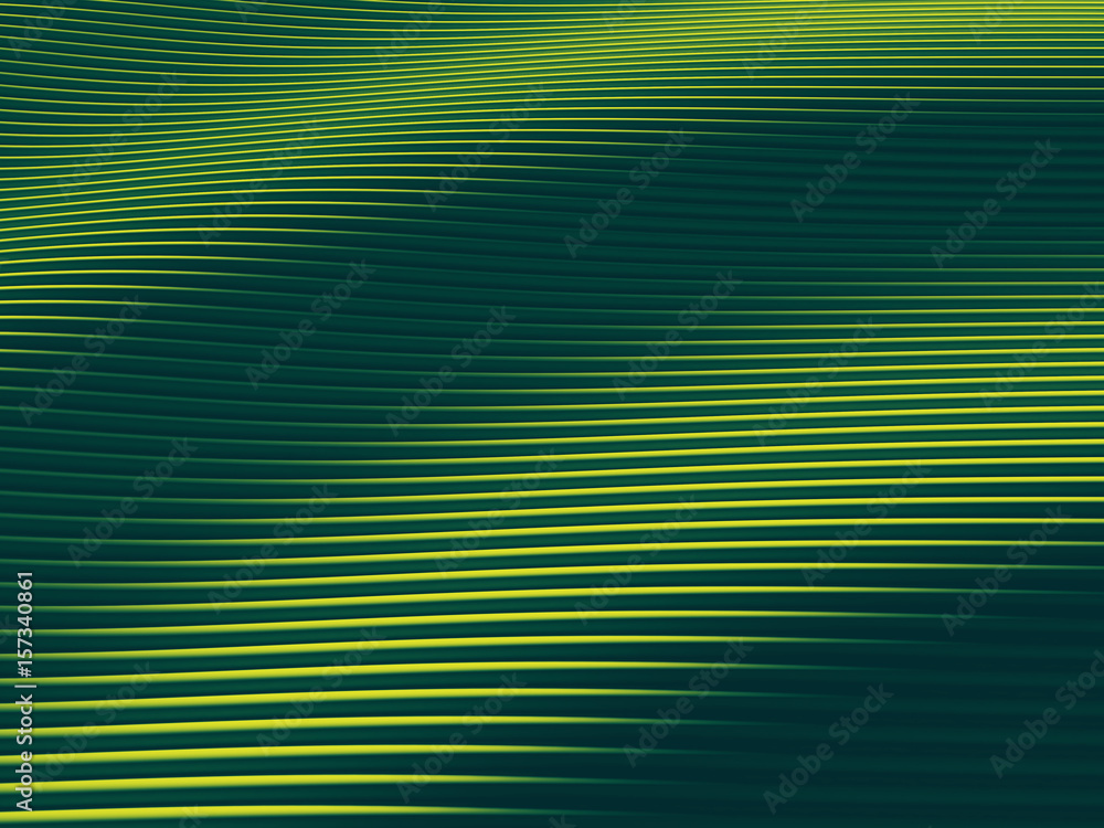 Poster abstract green surface background. wave. 3d illustration. works for text and website background, pri