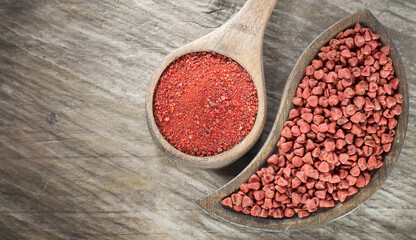 Annatto seeds and powder- Bixa orellana