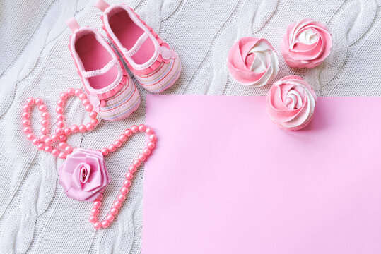 baby shoes on a white background