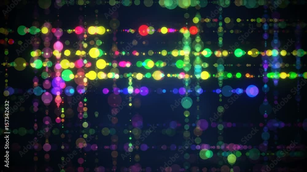 Poster colorful circle dots. computer generated abstract motion background. seamless loop animation 4k (409