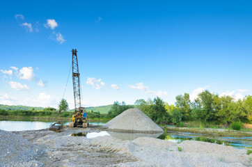 Excavator Loader bulldozer with big bucket