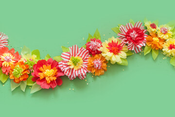 handmade paper flowers