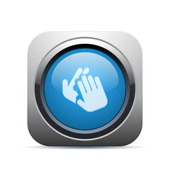 Square Push-Button - Vector