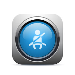 Square Push-Button - Vector