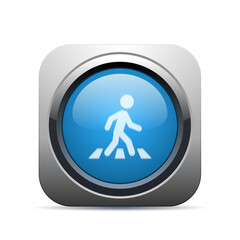 Square Push-Button - Vector