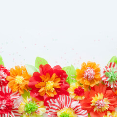 handmade paper flowers