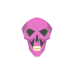 cute cartoon skull in various styles and color