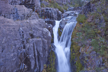 Waterfall, Salto Las Chilcas, on the River Laja as it flows through Laguna de Laja National Park in the Bio Bio region of Chile. © JeremyRichards