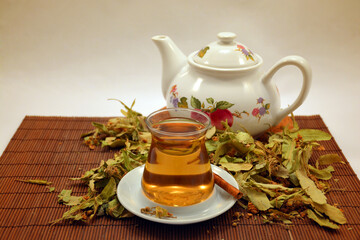 Herbal tea with linden