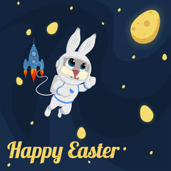 Easter background Vector illustration.