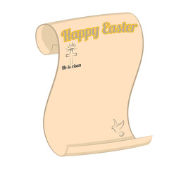 Happy Easter congratulatory scroll