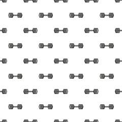 seamless pattern with fitness icons