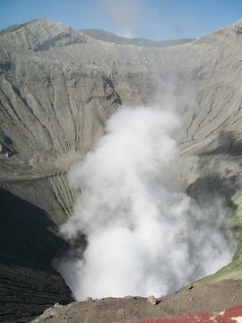 Volcano in east java indonesia