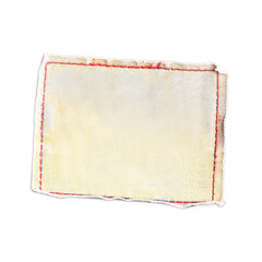 canvas label of jeans isolated
