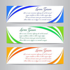 Set of Vector Design Banner Template