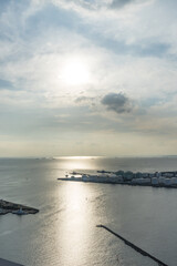 夏の千葉港の風景
