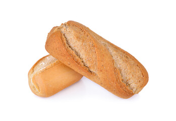 hard bread on white background