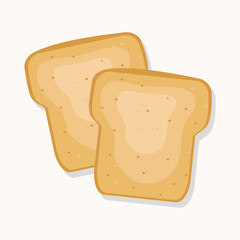 Two toasts vector illustration